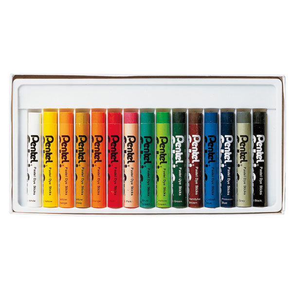 Pentel Fabric Fun Pastel Dye Sticks Set 15 SET