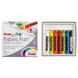 Pentel Fabric Fun Pastel Dye Sticks Set 7 SET