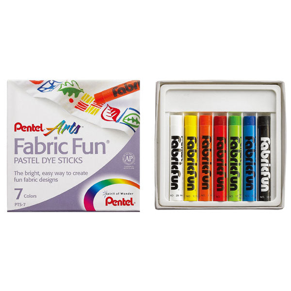 Pentel Fabric Fun Pastel Dye Sticks Set 7 SET