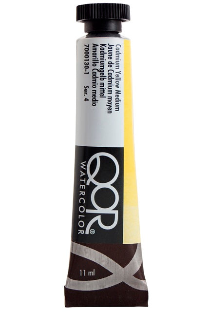 QoR Watercolour Paint Cadmium Yellow Medium 11ml
