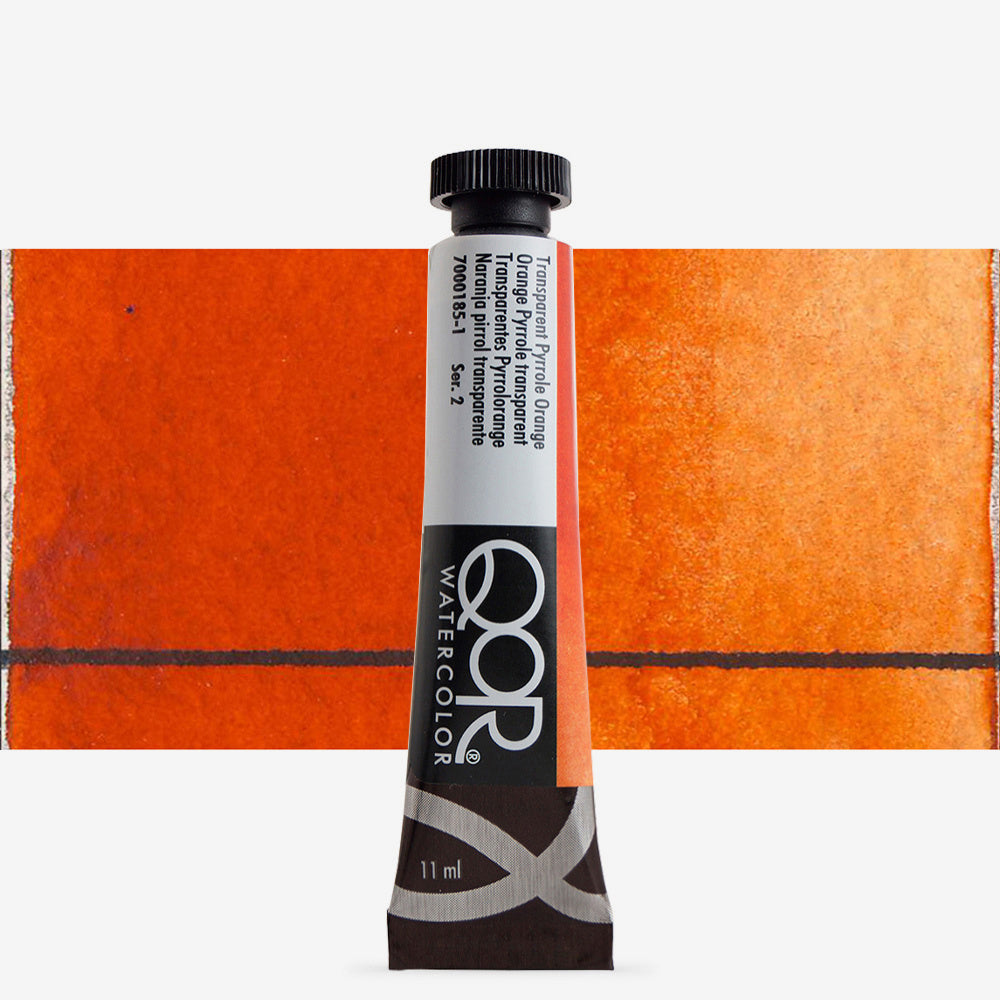 QoR Watercolour Paint Transparent Pyrrole Orange