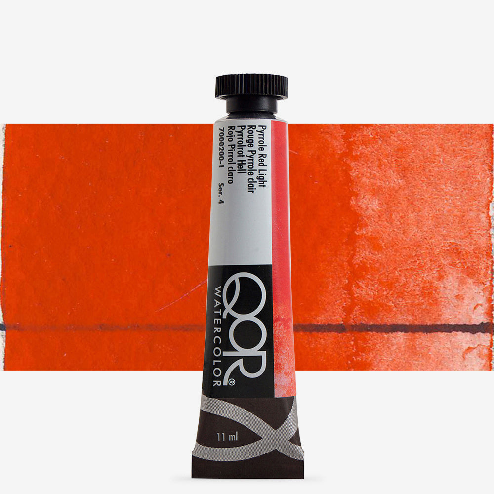 QoR Watercolour Paint Pyrrole Red Light