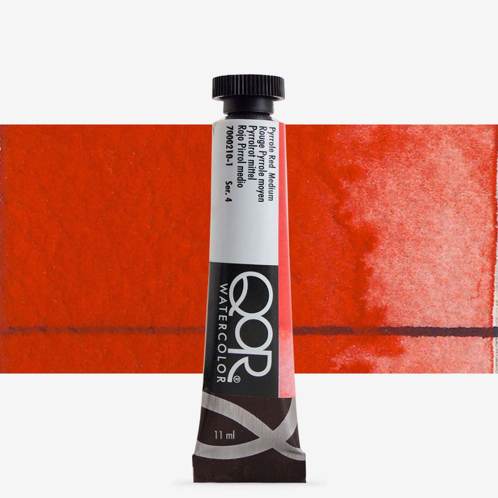 QoR Watercolour Paint Pyrrole Red Medium