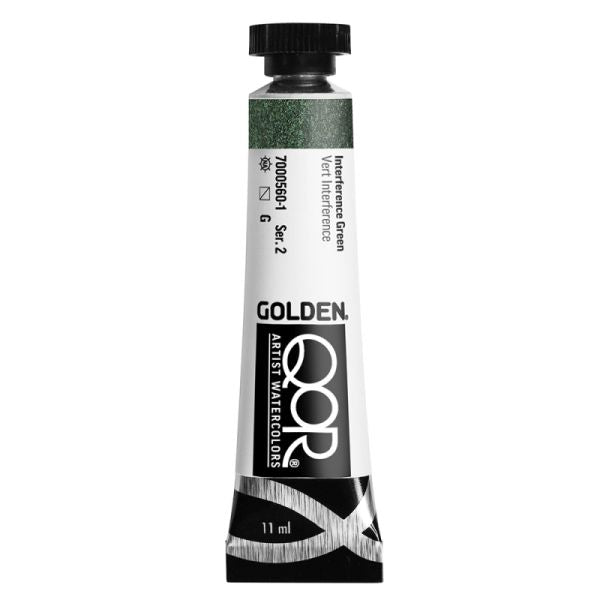 QoR Watercolour Paint Interference Green 11ml