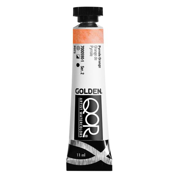 QoR Watercolour Paint Pyrrole Orange 11ml