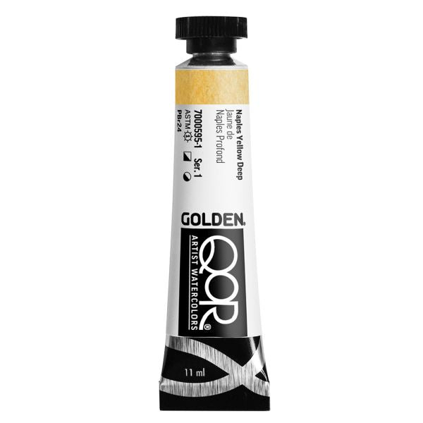 QoR Watercolour Paint Naples Yellow Deep 11ml