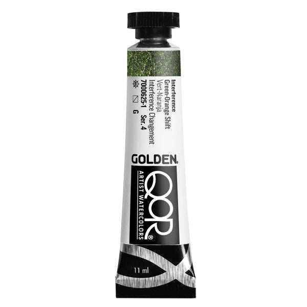 QoR Watercolour Paint Interference Green-Orange Shift 11ml