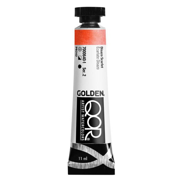 QoR Watercolour Paint Disazo Scarlet 11ml