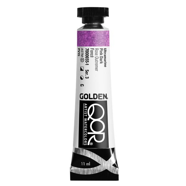 QoR Watercolour Paint Ultramarine Pink Dark 11ml