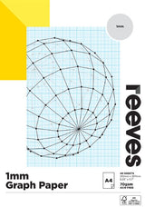 Reeves Graph Paper Pad 1mm 70gsm A4