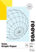 Reeves Graph Paper Pad 1mm 70gsm A3