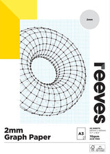 Reeves Graph Paper Pad 2mm 70gsm A3