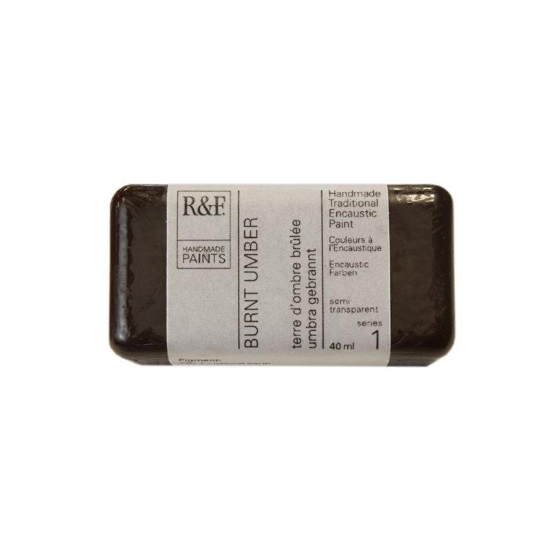R&F Encaustic Paint Burnt Umber 40ml