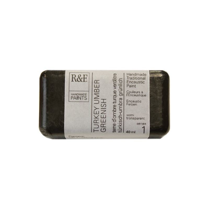 R&F Encaustic Paint Turkey Umber Greenish 40ml