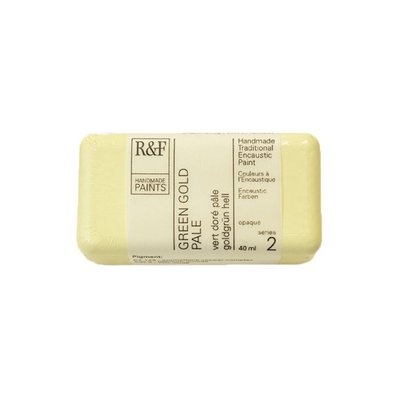 R&F Encaustic Paint Green Gold Pale 40ml