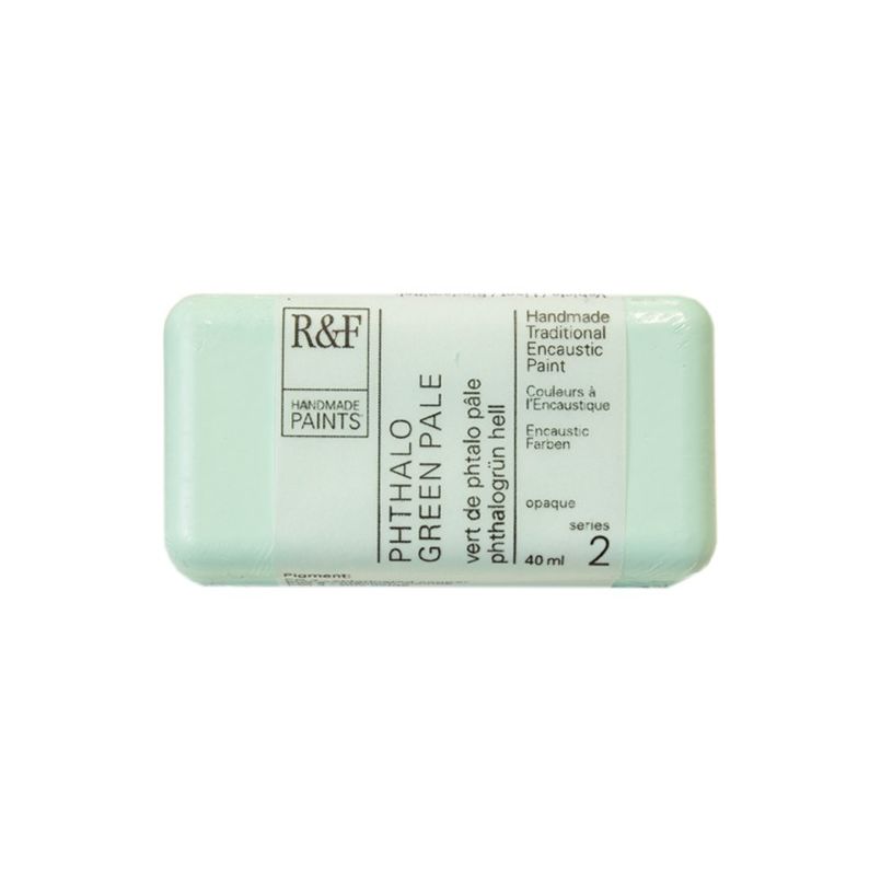 R&F Encaustic Paint Phthalo Green Pale 40ml