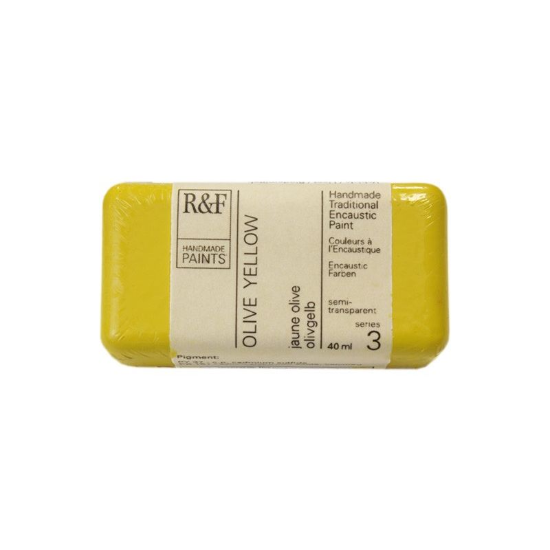 R&F Encaustic Paint Olive Yellow 40ml