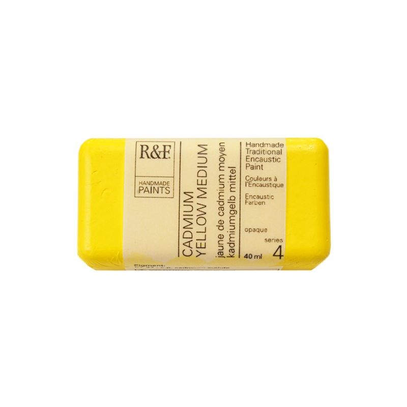 R&F Encaustic Paint Cadmium Yellow Medium 40ml
