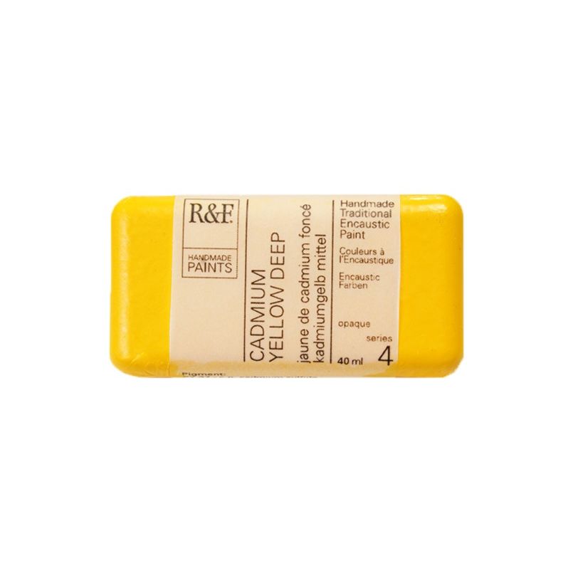 R&F Encaustic Paint Cadmium Yellow Deep 40ml