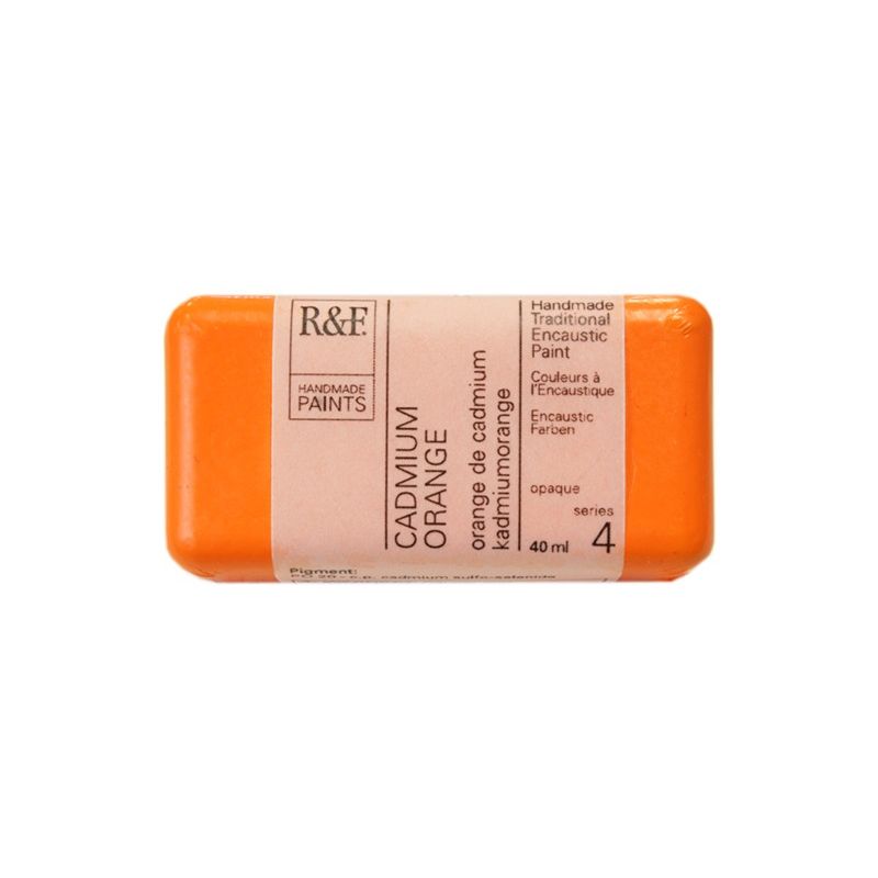 R&F Encaustic Paint Cadmium Orange 40ml