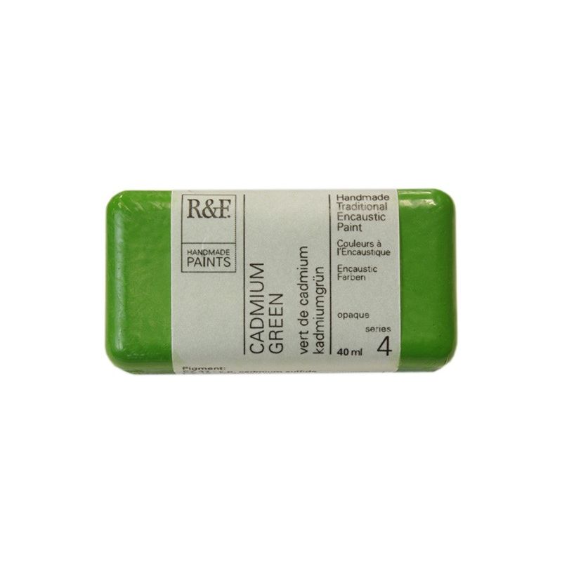 R&F Encaustic Paint Cadmium Green 40ml