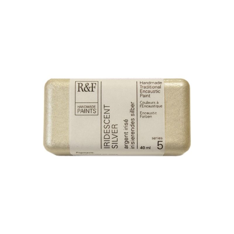 R&F Encaustic Paint Iridescent Silver 40ml