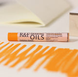 R&F DRAWING OIL STICK CADMIUM ORANGE 12ML