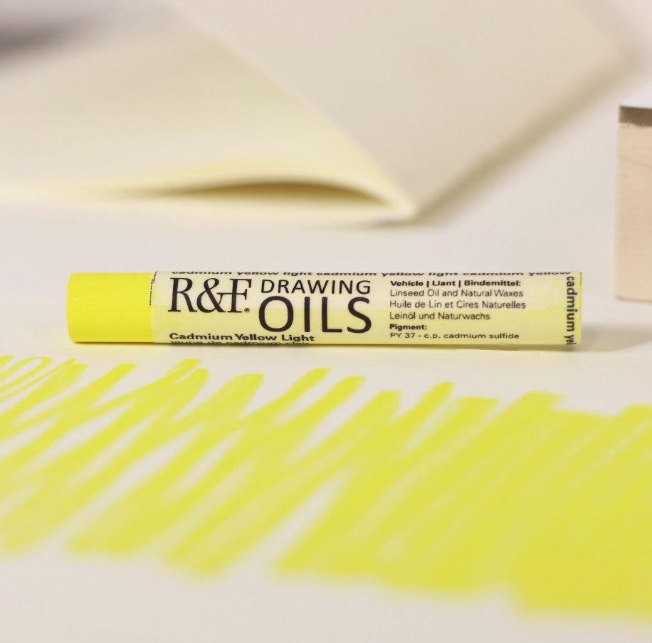 R&F DRAWING OIL STICK CADMIUM YELLOW LIGHT 12ML