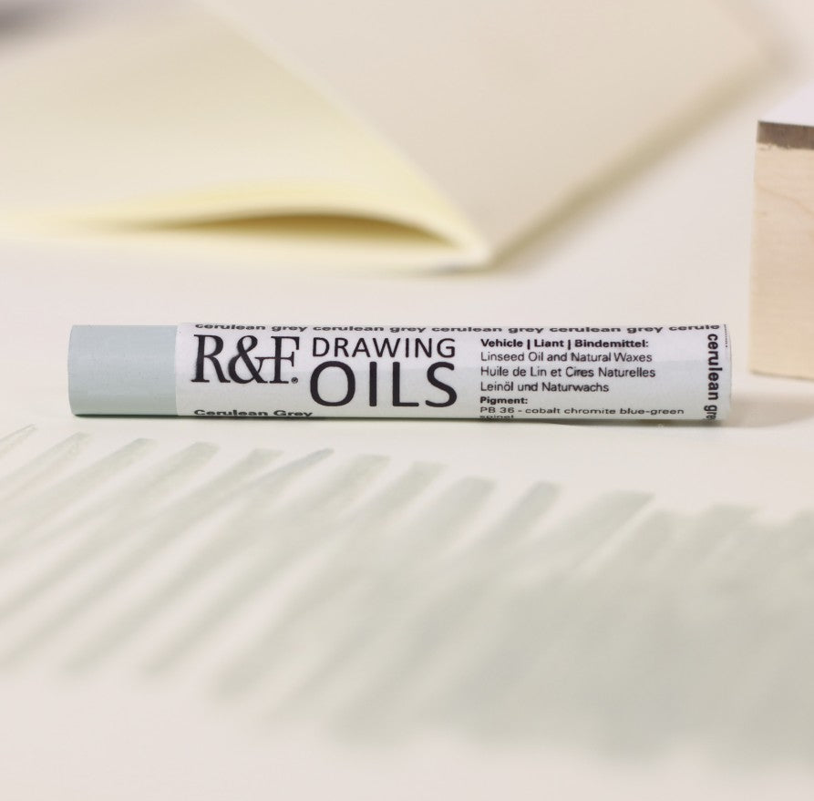 R&F DRAWING OIL STICK CERULEAN GREY