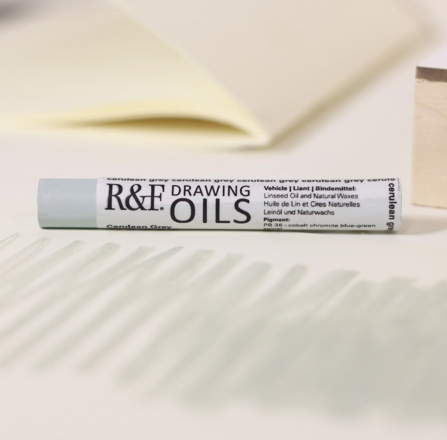 R&F DRAWING OIL STICK CERULEAN GREY 12ML