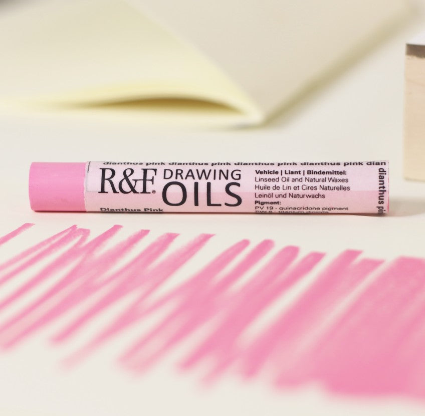 R&F DRAWING OIL STICK DIANTHUS PINK 12ML