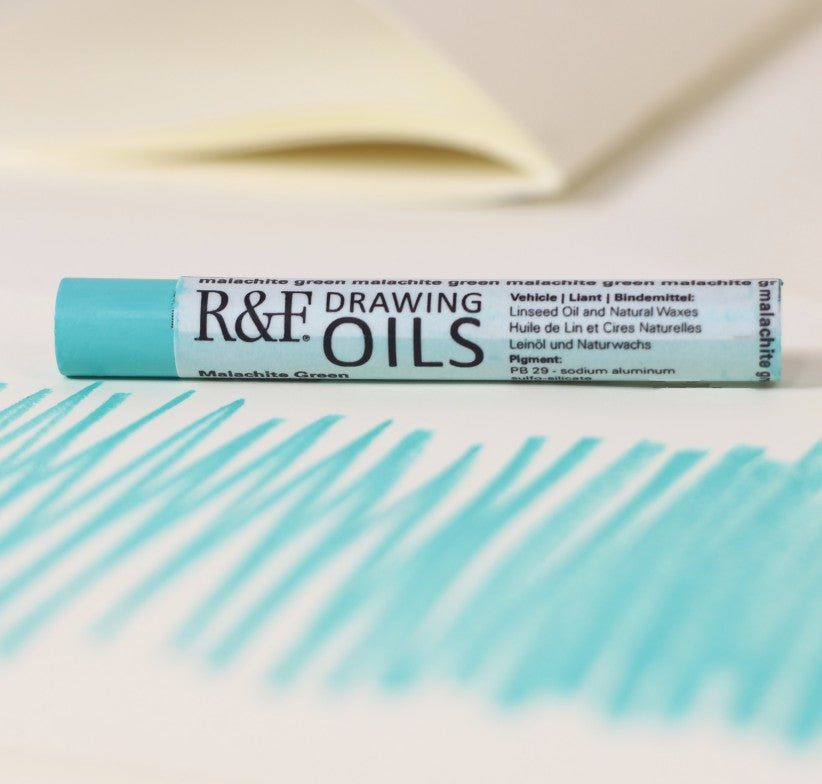 R&F DRAWING OIL STICK MALACHITE GREEN 12ML