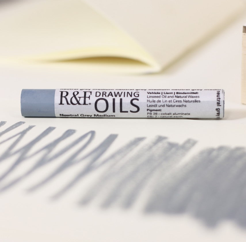 R&F DRAWING OIL STICK NEUTRAL GREY MEDIUM 12ML