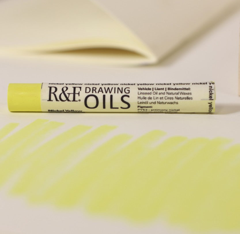 R&F DRAWING OIL STICK NICKEL YELLOW 12ML