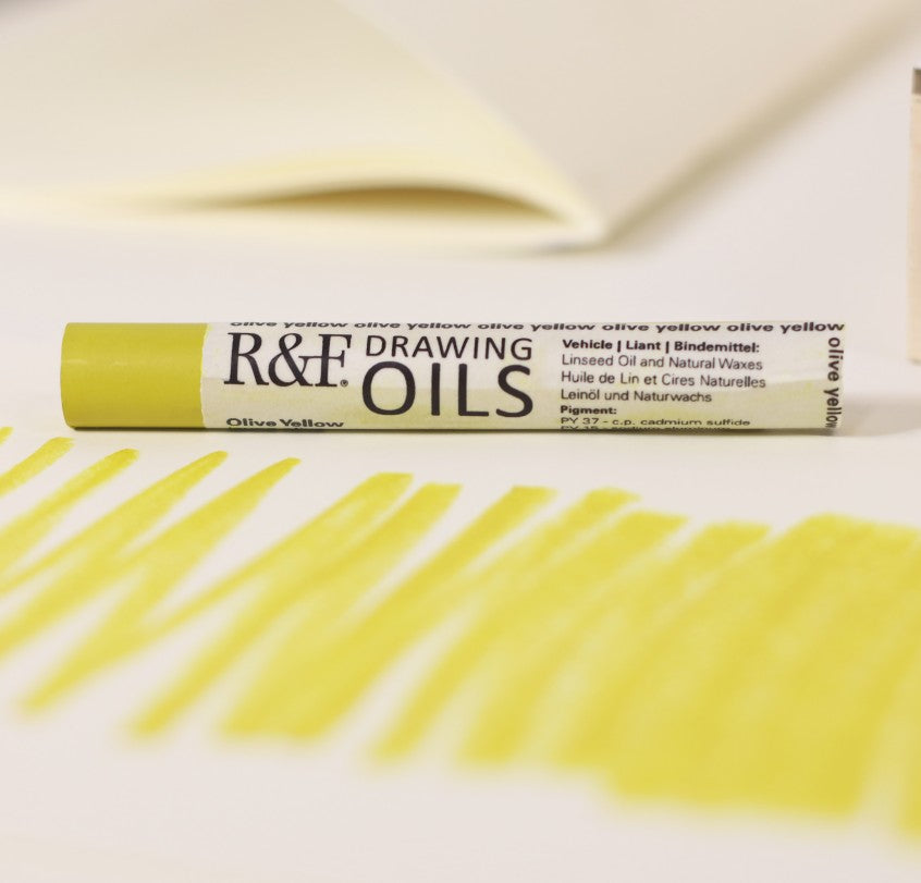 R&F DRAWING OIL STICK OLIVE YELLOW 12ML