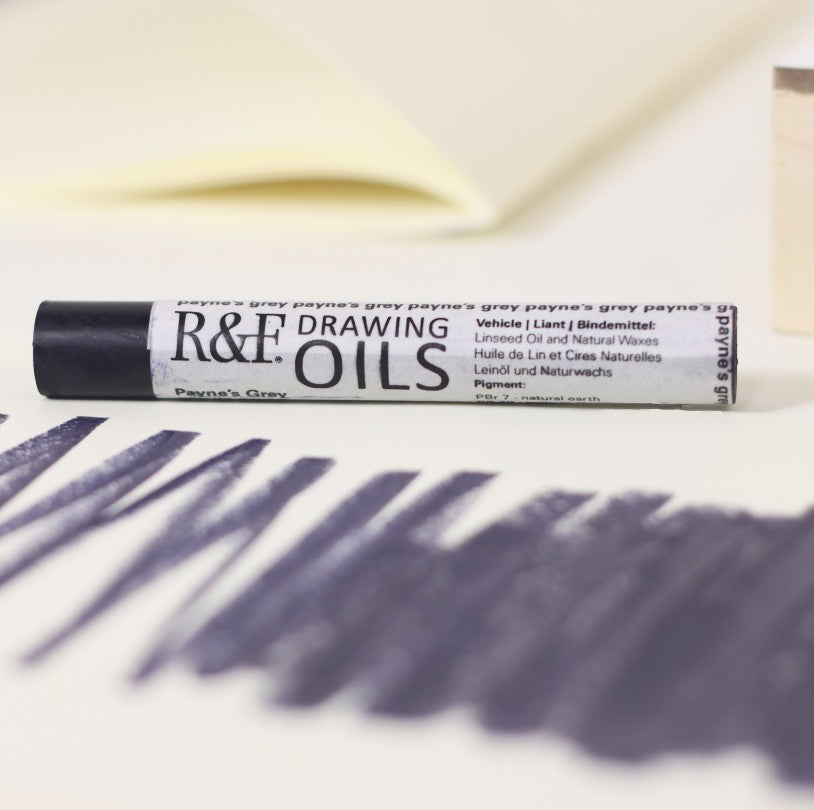R&F DRAWING OIL STICK PAYNES GREY 12ML