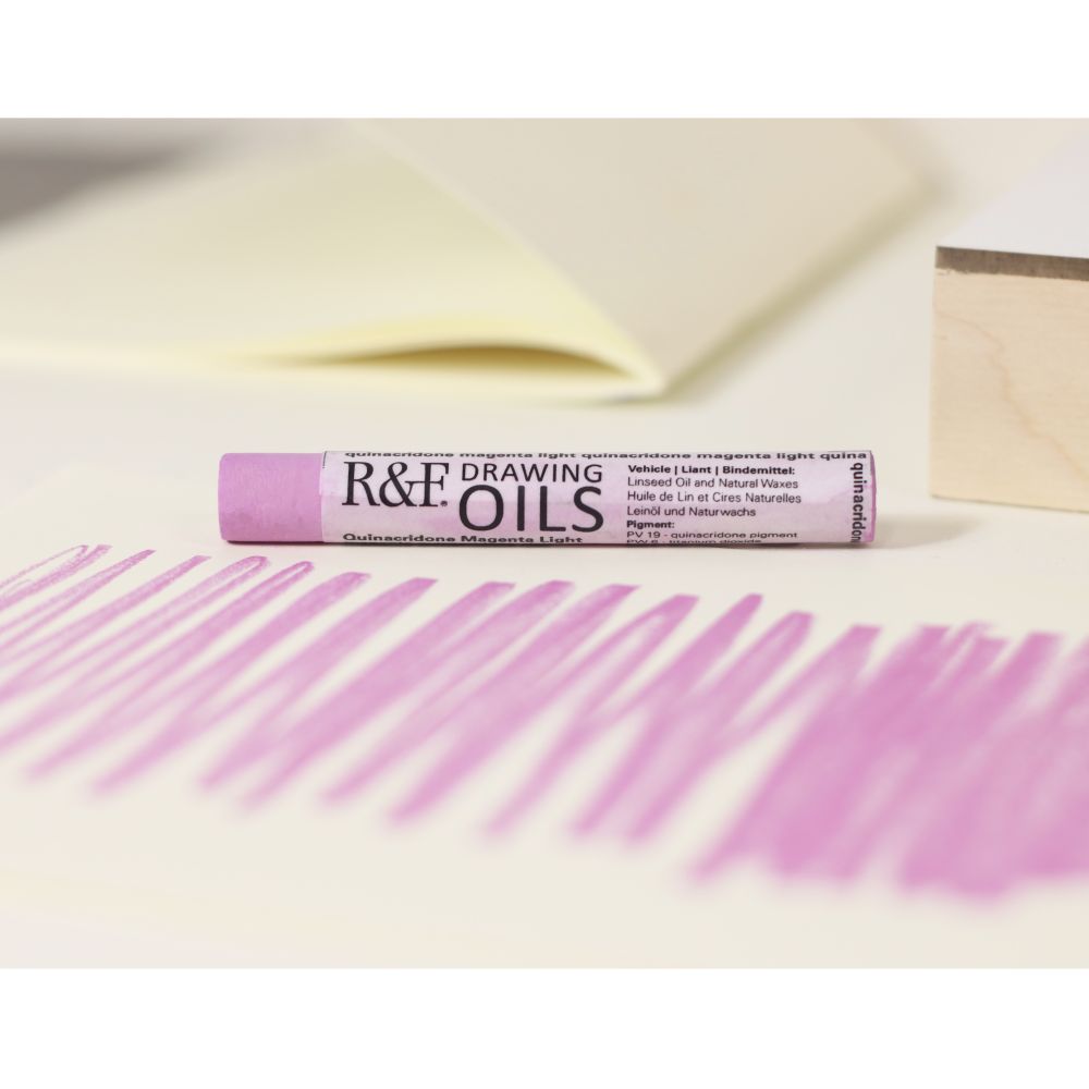 R&F DRAWING OIL STICK QUINACRIDONE MAGENTA LIGHT