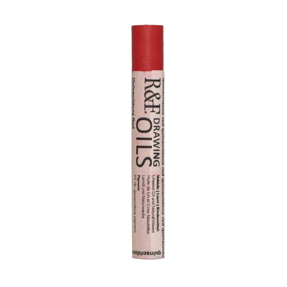 R&F DRAWING OIL STICK QUINACRIDONE RED 12ML