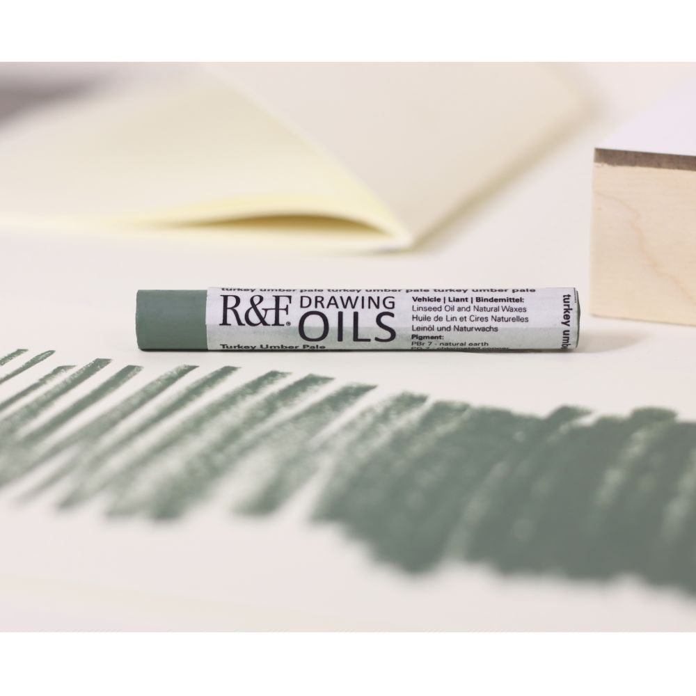 R&F DRAWING OIL STICK TURKEY UMBER PALE