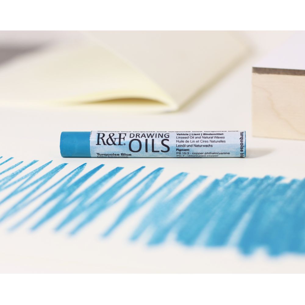 R&F DRAWING OIL STICK TURQUOISE BLUE 12ML