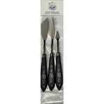 RGM Arte Line Palette Knife Set 3 Black SET