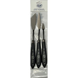 RGM Arte Line Palette Knife Set 3 Black SET