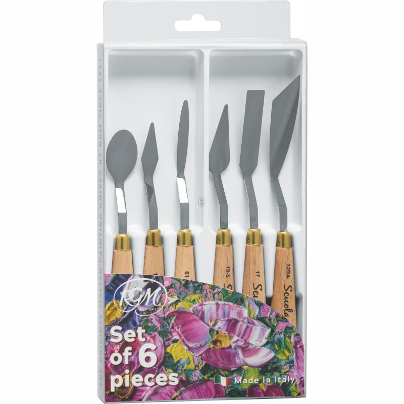 RGM School Line Palette Knives Set 6 SET