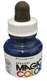 Magic Colour Waterbased Liquid Acrylic Paint Process Cyan 28ml