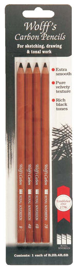 Wolff Carbon Pencil Set 4 SET
