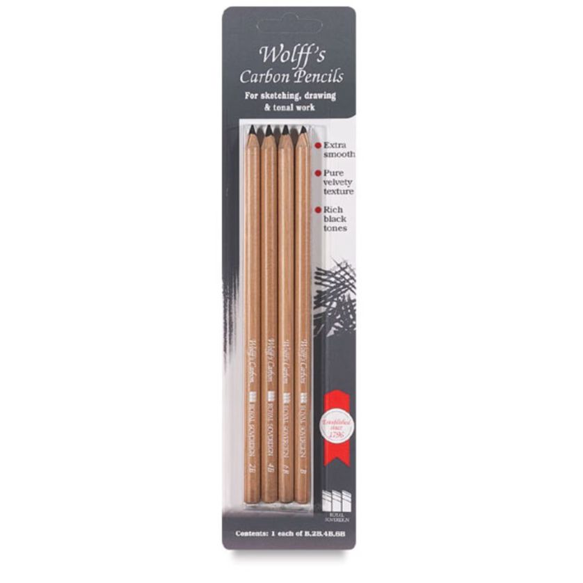 Wolff Carbon Pencil Set 4