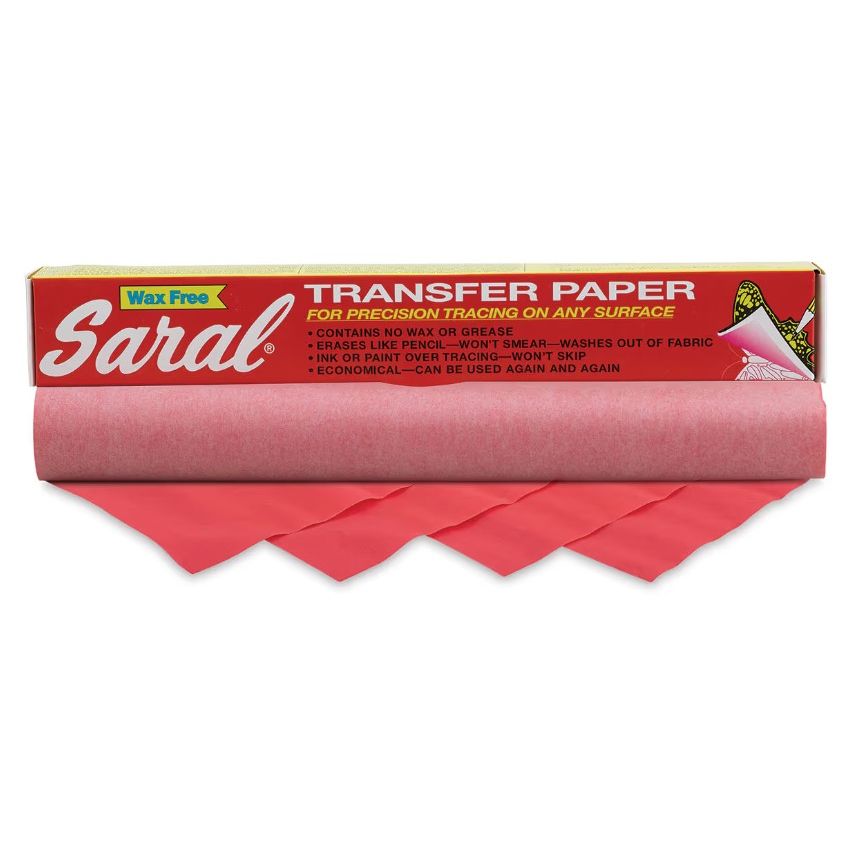 SARAL TRANSFER PAPER ROLL 4 SHEETS RED
