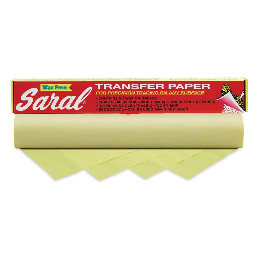 SARAL TRANSFER PAPER ROLL 4 SHEETS YELLOW