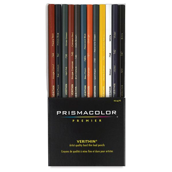 Prismacolor Verithin Coloured Pencil Set 12 SET