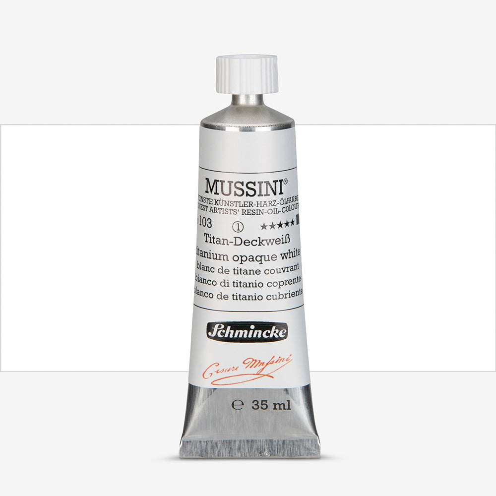 Schmincke MUSSINI Oil Paint Titanium Opaque White